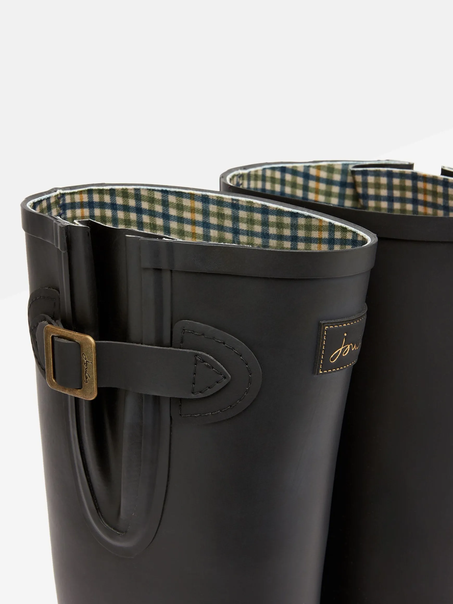 Houghton Black Adjustable Tall Wellies