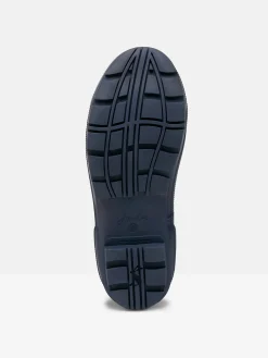 Houghton Navy Blue Adjustable Tall Wellies