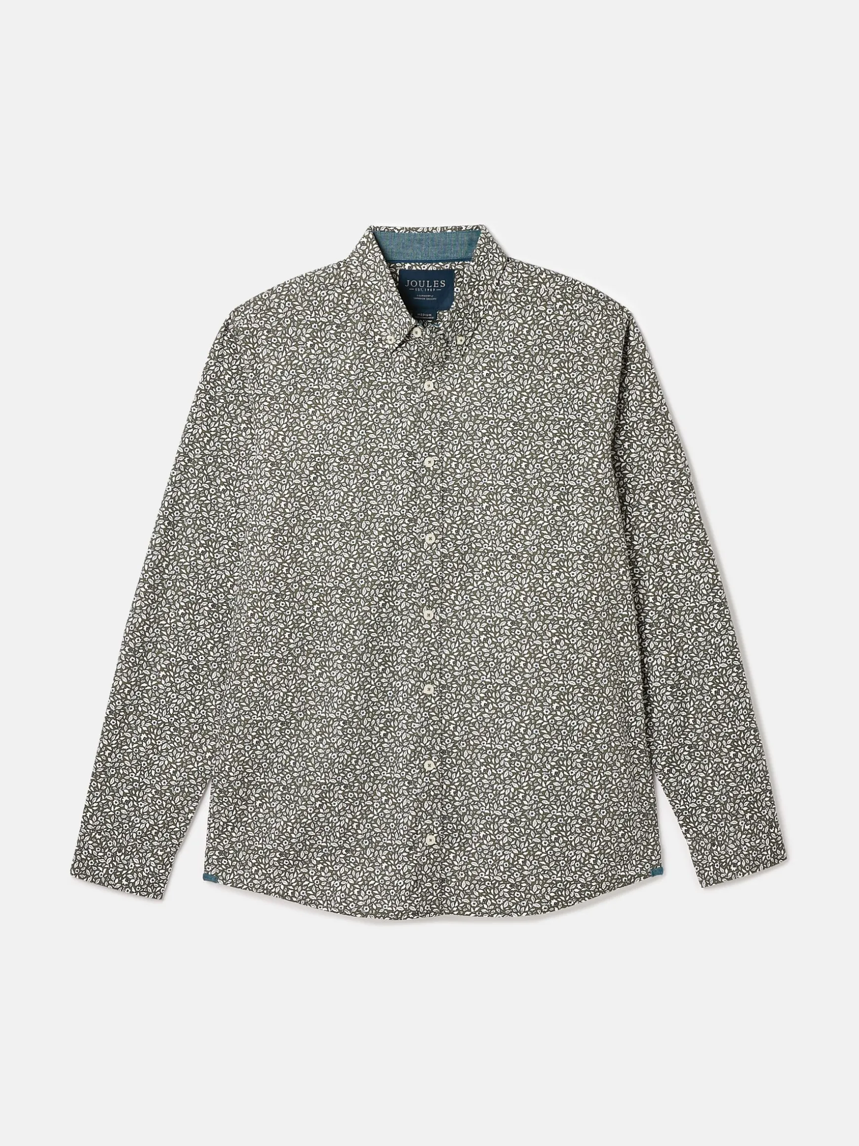 Invitation Green Floral Cotton Shirt