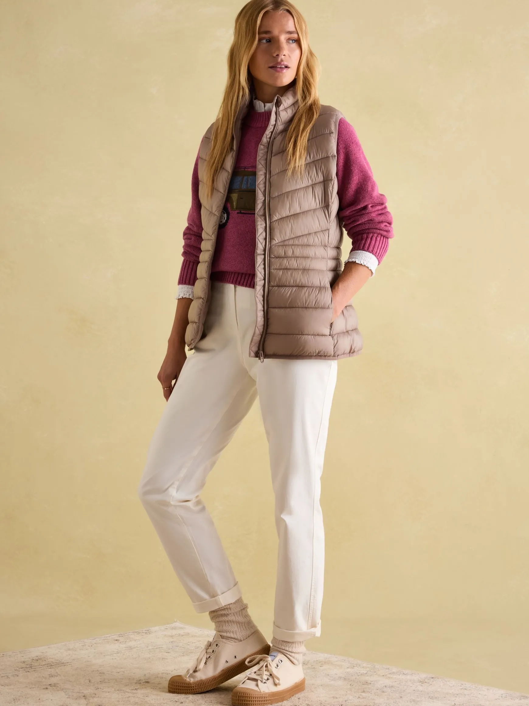 Kenley Pearl Showerproof Padded Gilet
