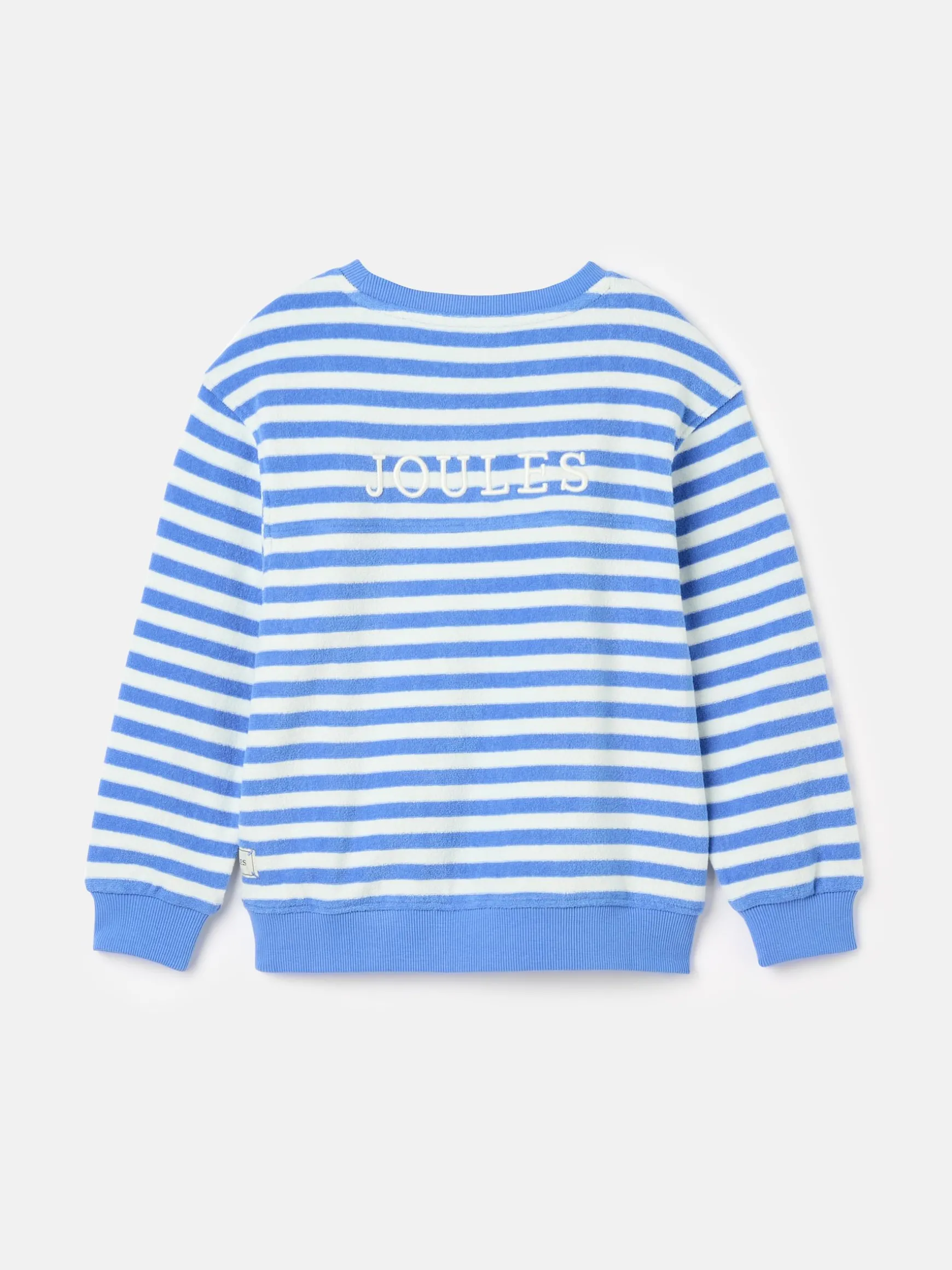 Kids' Ahoy There Blue/White Crew Neck Towelling Sweatshirt