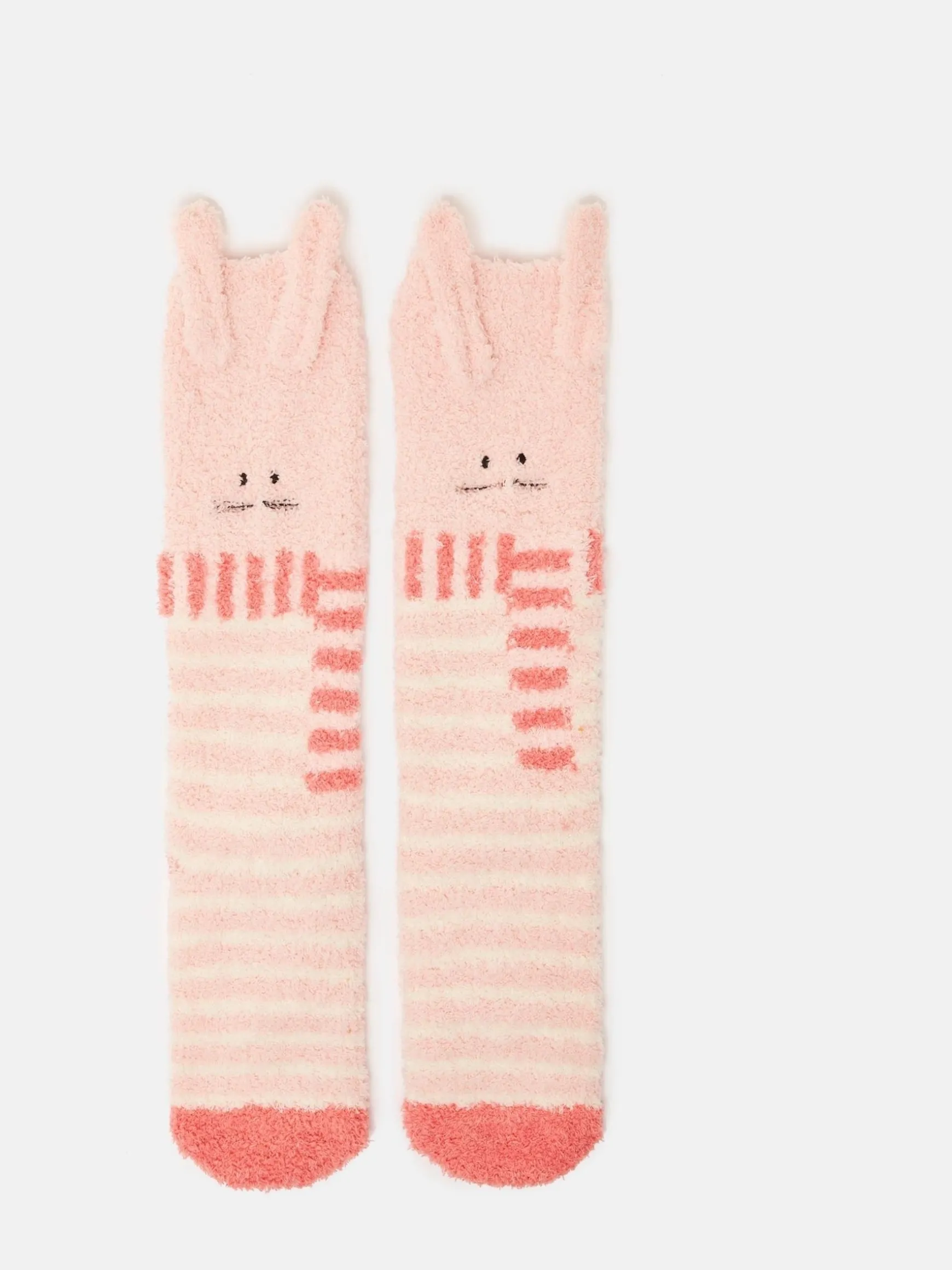 Kids' Fluffy Pink Character Socks