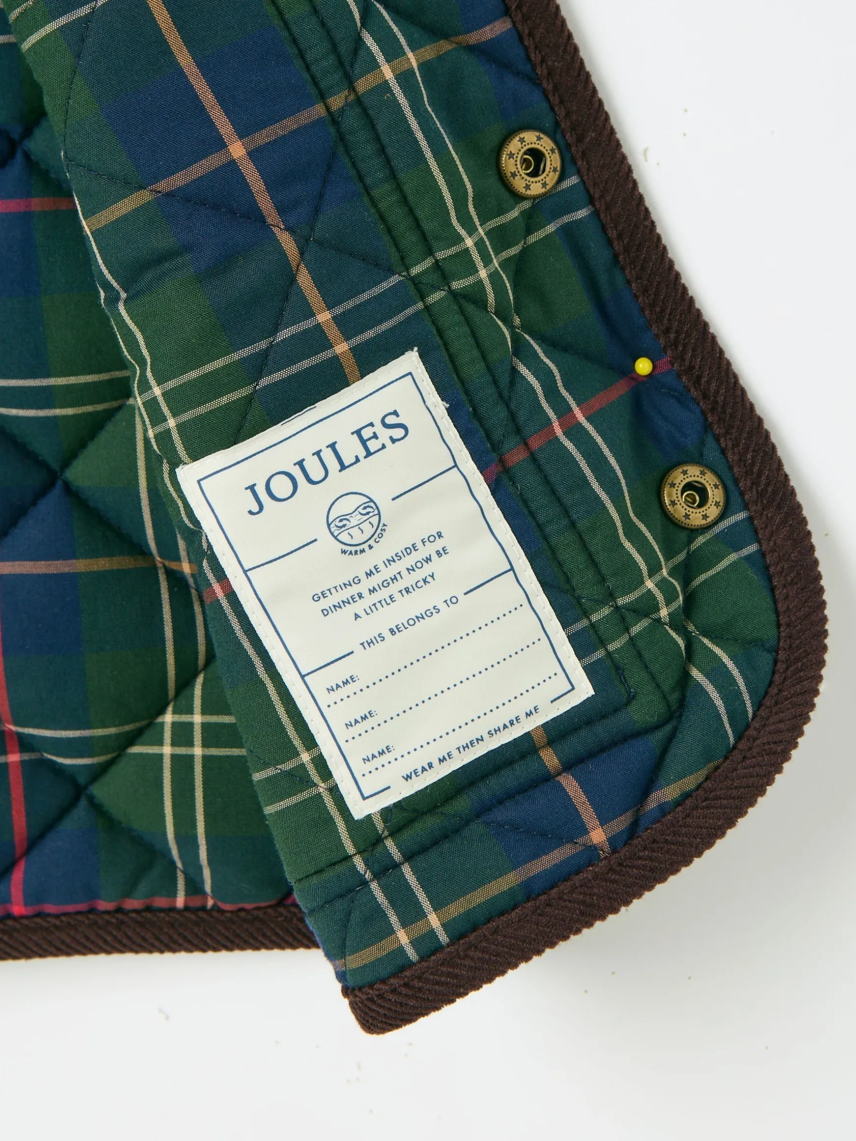 Kids' Gibson Khaki Green Quilted Gilet