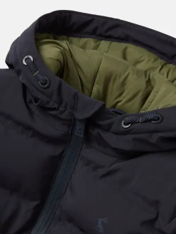 Kids' Padwell Navy Blue Waterproof Padded Coat with Hood