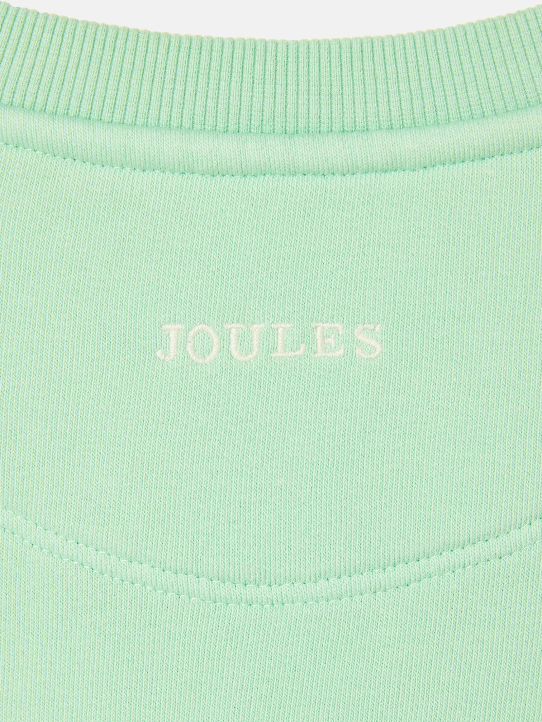 Kids' Sundaze Green Crew Neck Slogan Sweatshirt