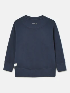 Kids' Sundaze Navy Blue Crew Neck Slogan Sweatshirt