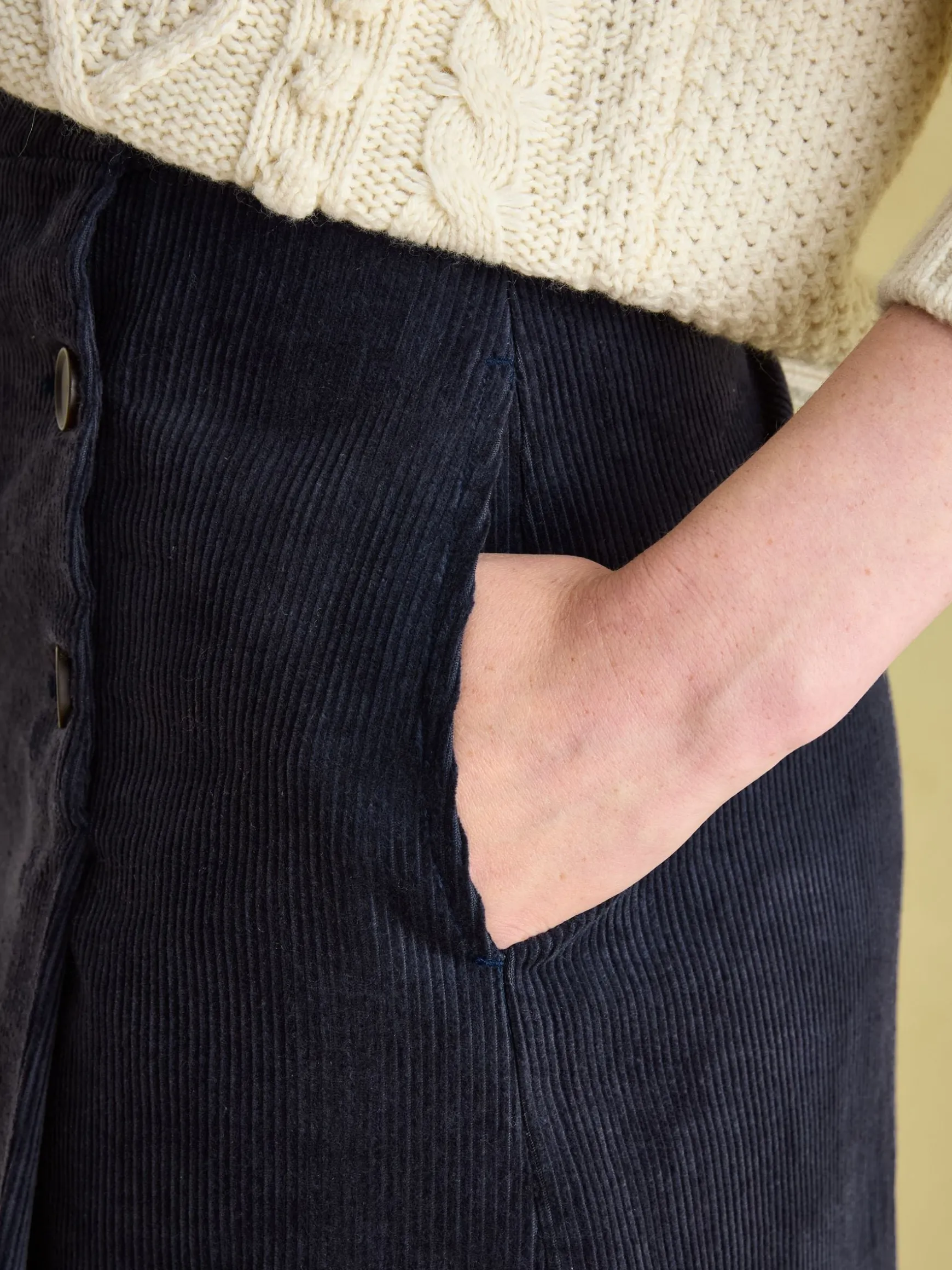 Maize Navy Skirt