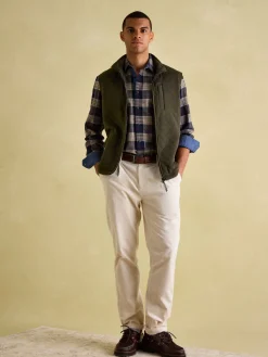 Malton Green Quilted Jersey Gilet