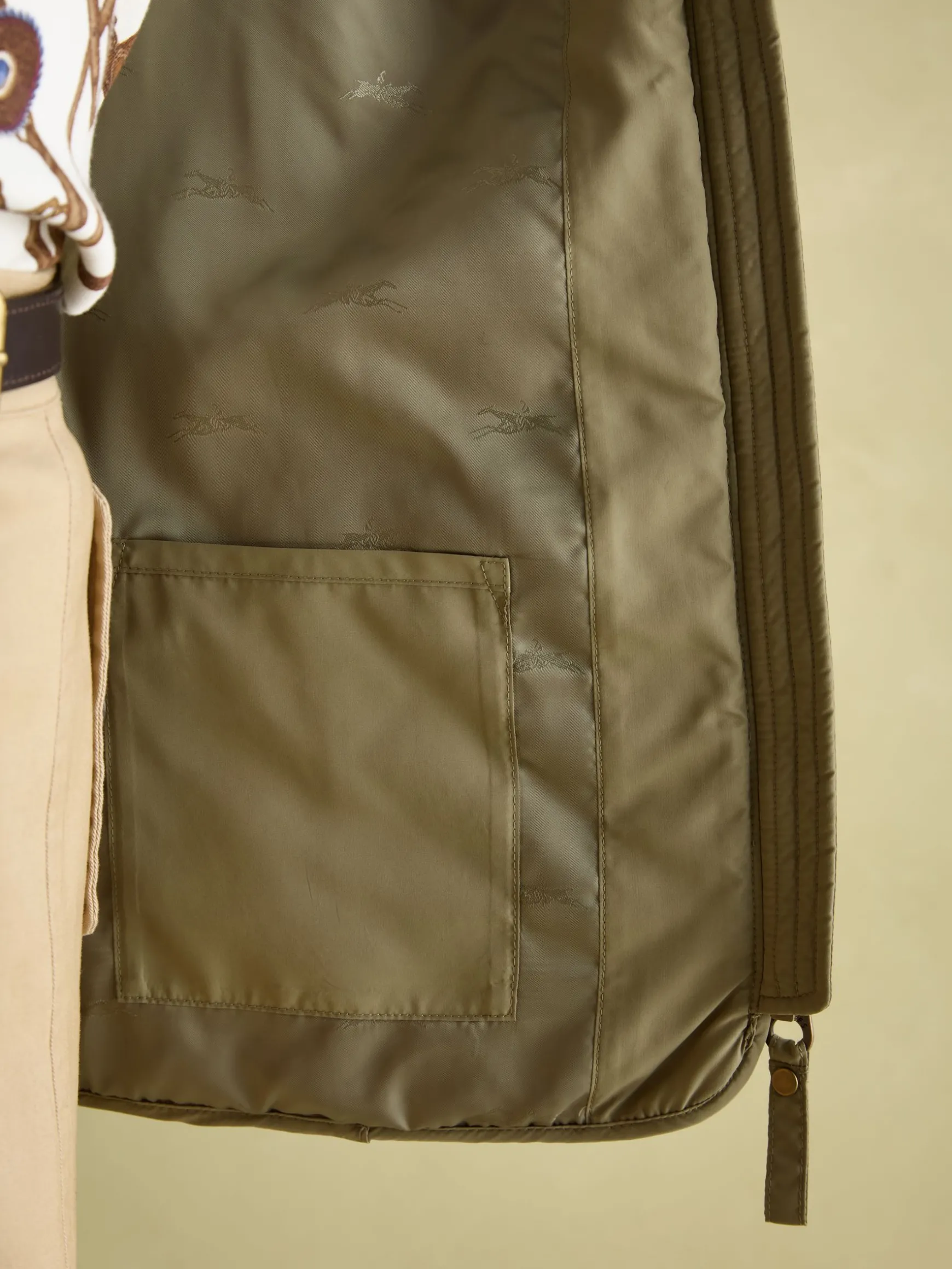 Minx Green Showerproof Diamond Quilted Gilet
