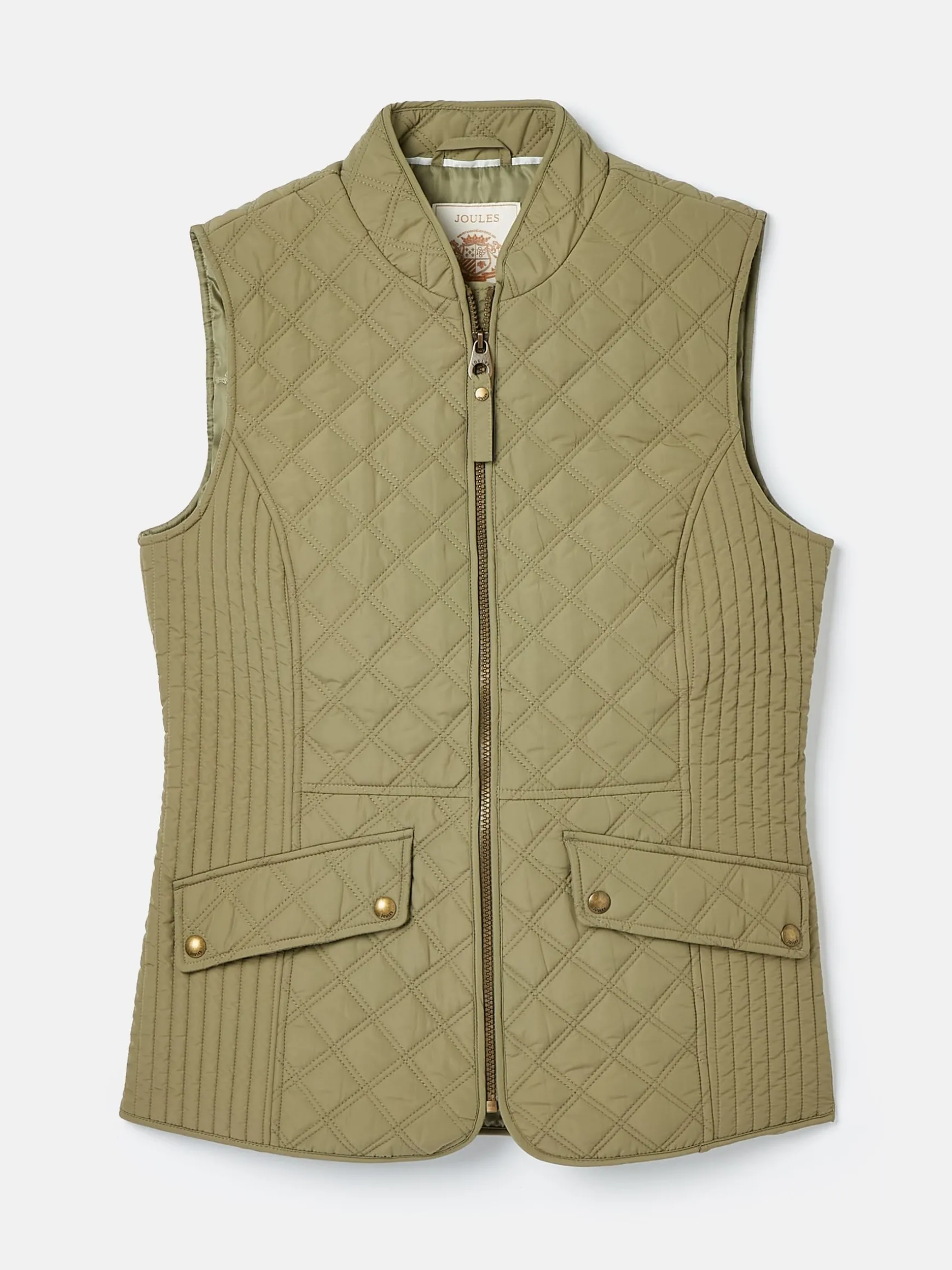 Minx Green Showerproof Diamond Quilted Gilet