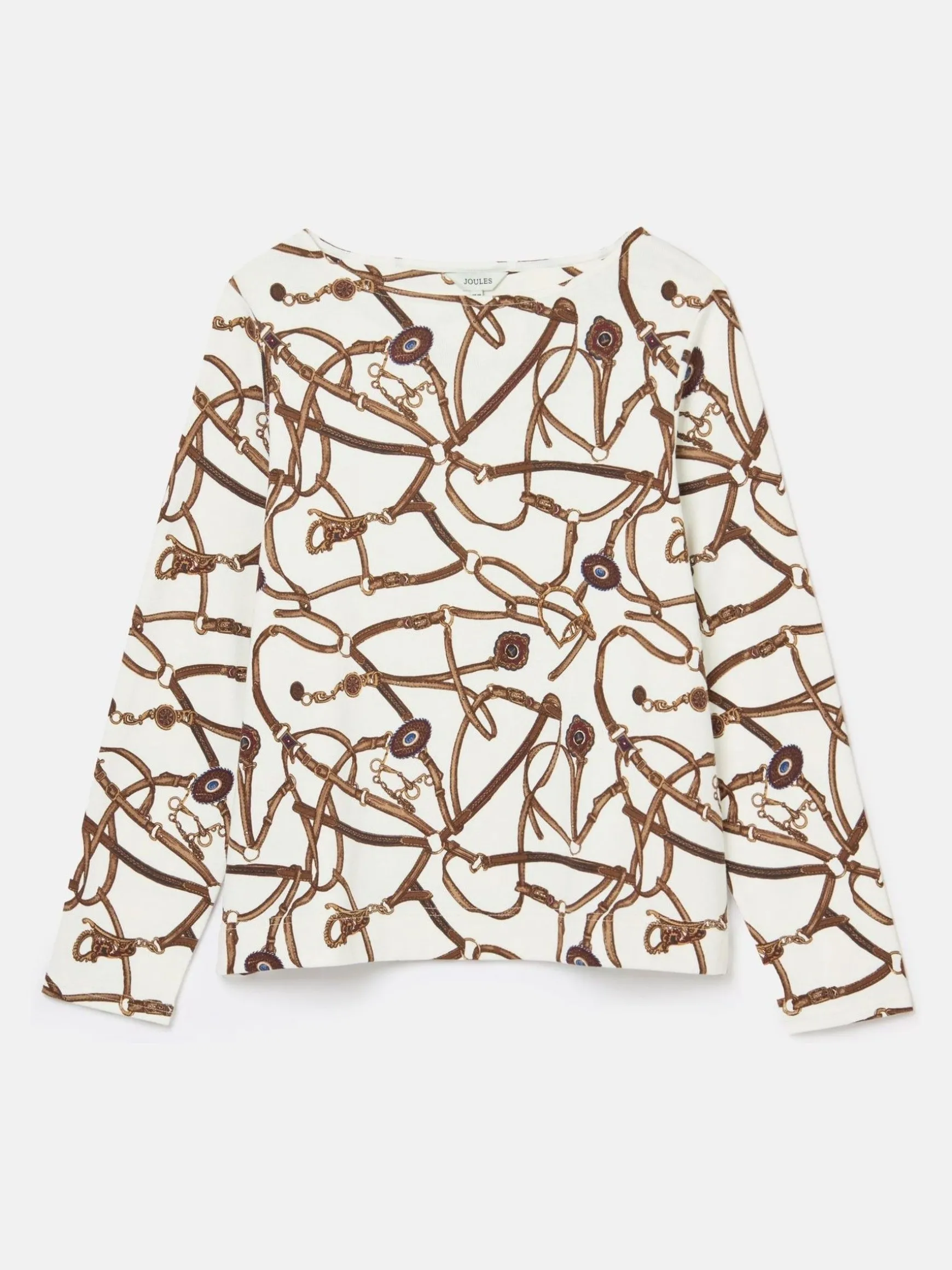 New Harbour Cream Bridle Boat Neck Breton Top