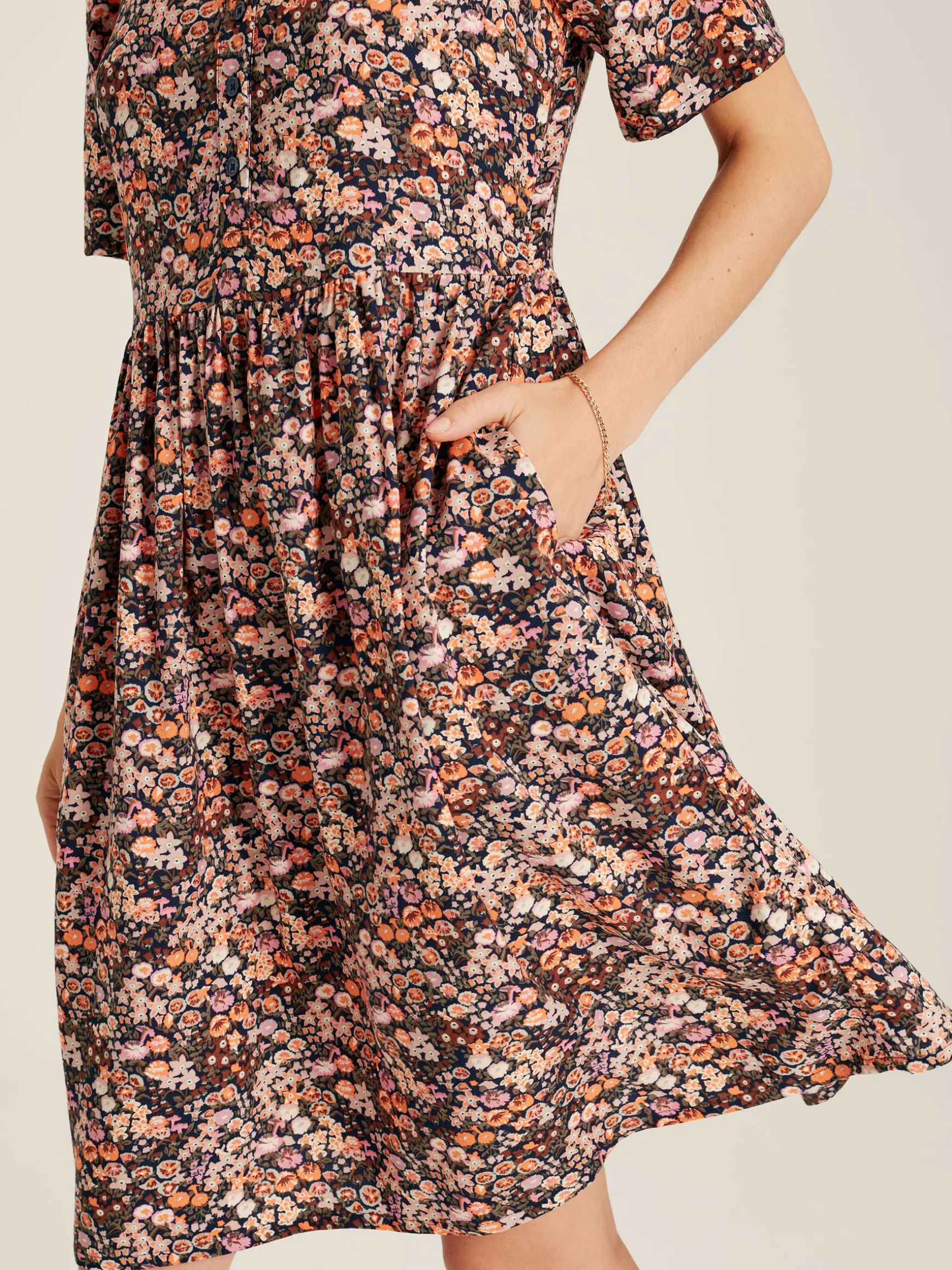 Norah Multi Square Neck Dress