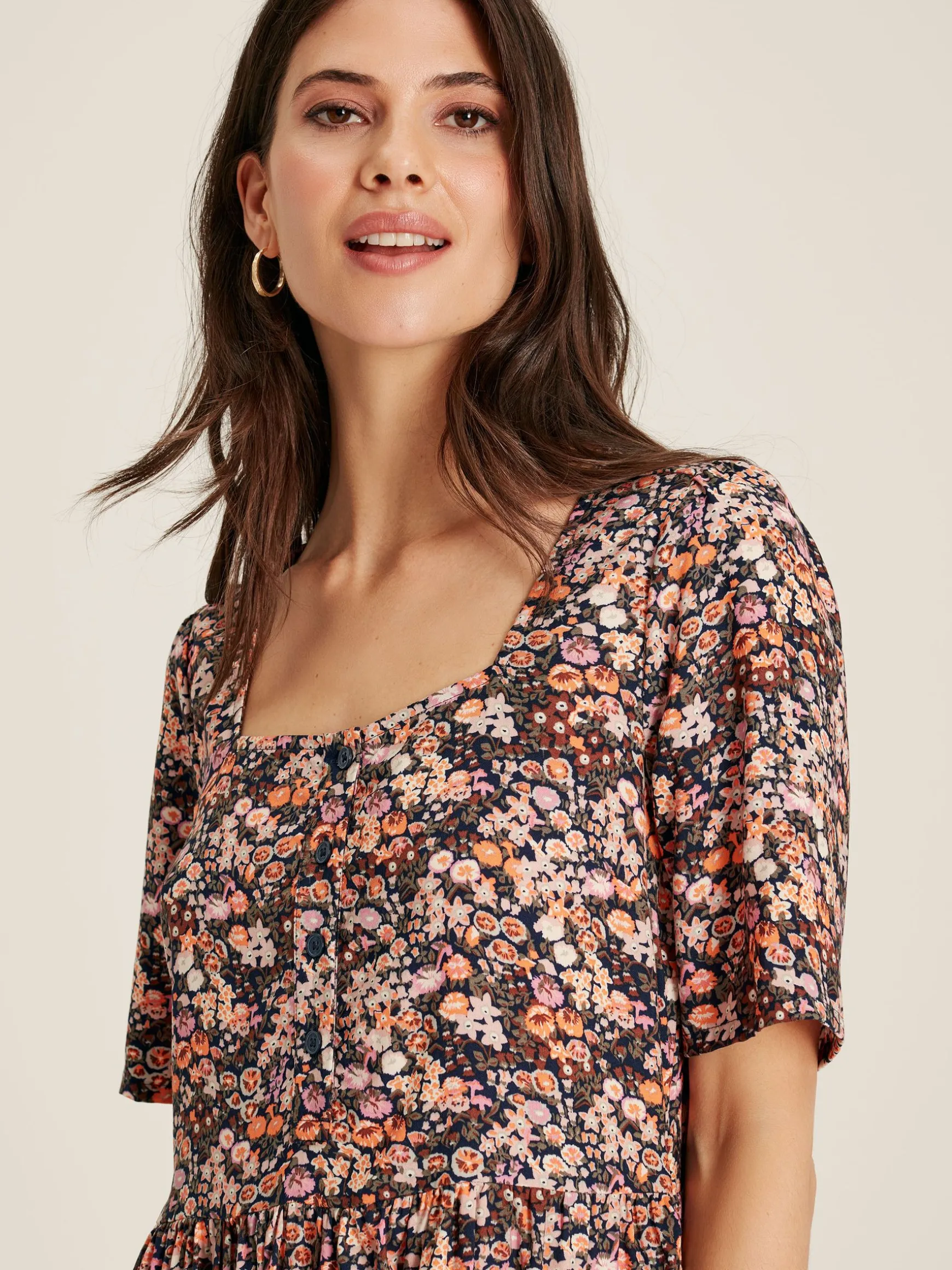 Norah Multi Square Neck Dress