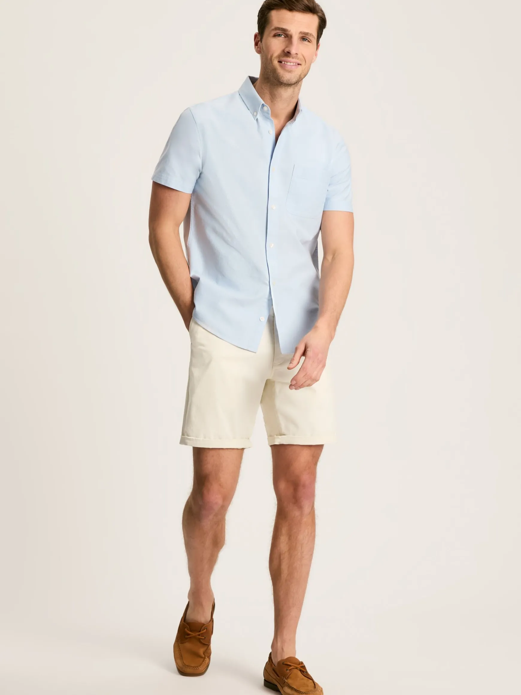 Oxford Blue Short Sleeve Classic Fit Shirt