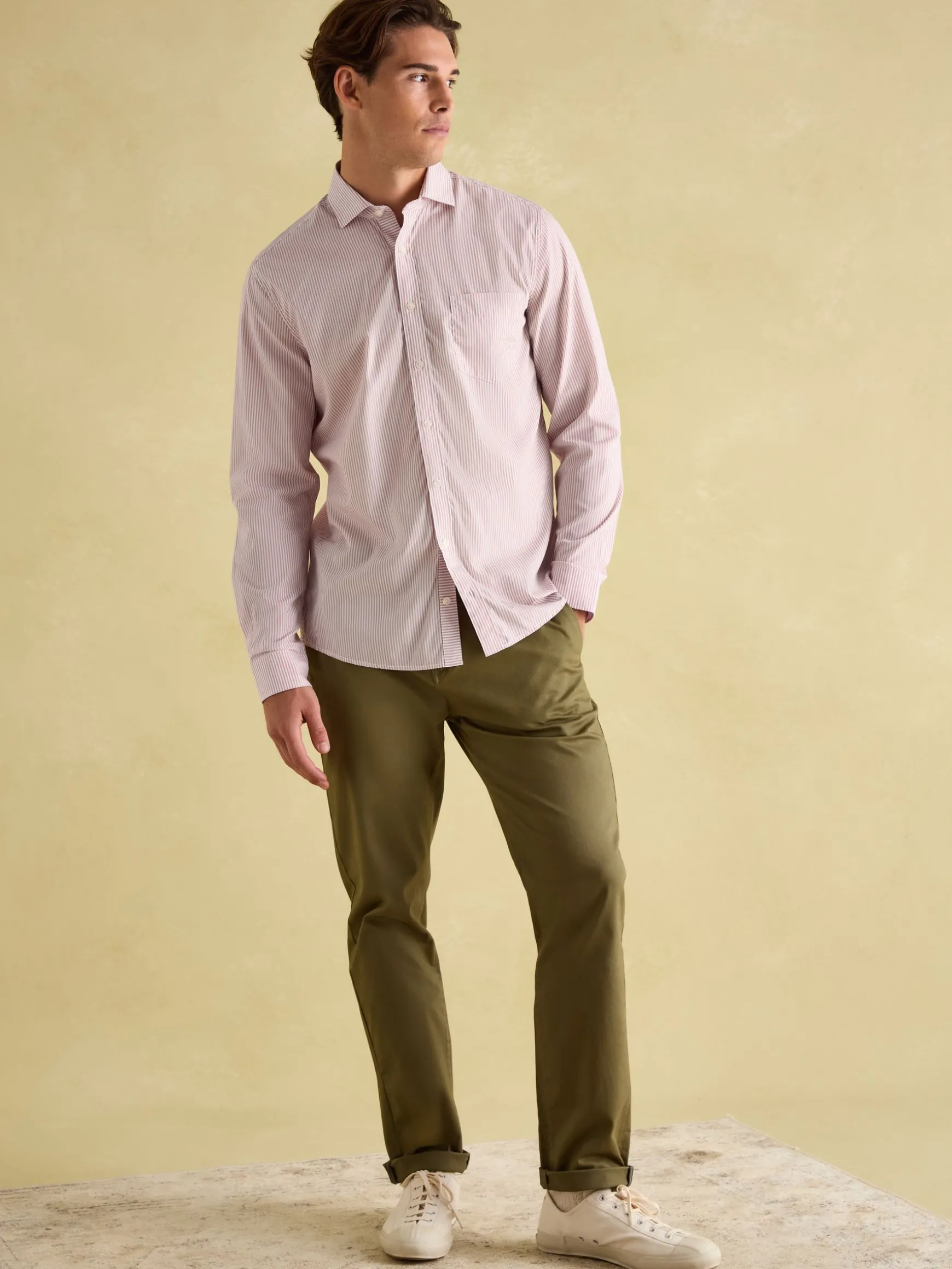Pink Stripe Cotton Shirt