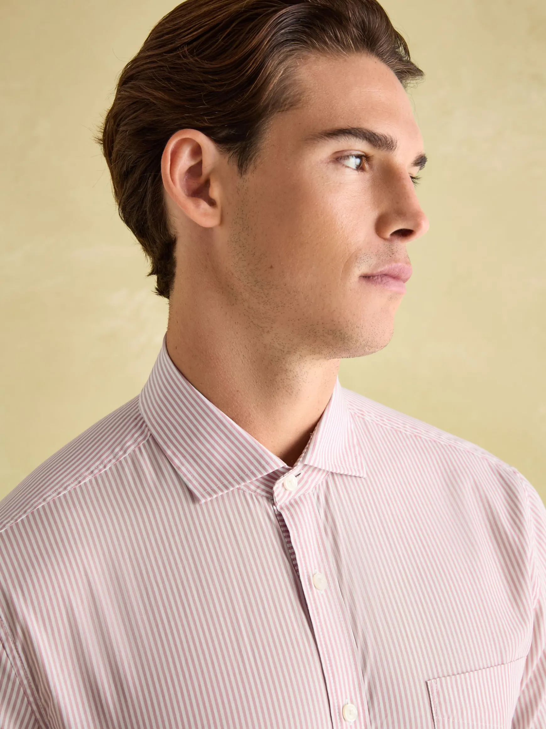Pink Stripe Cotton Shirt