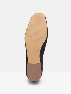 Sloane Narrow Fit Navy Blue Suede Loafers