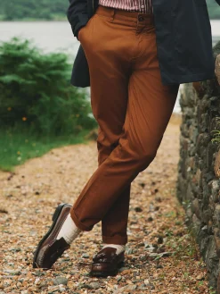 Stamford Brown Slim Fit Chinos