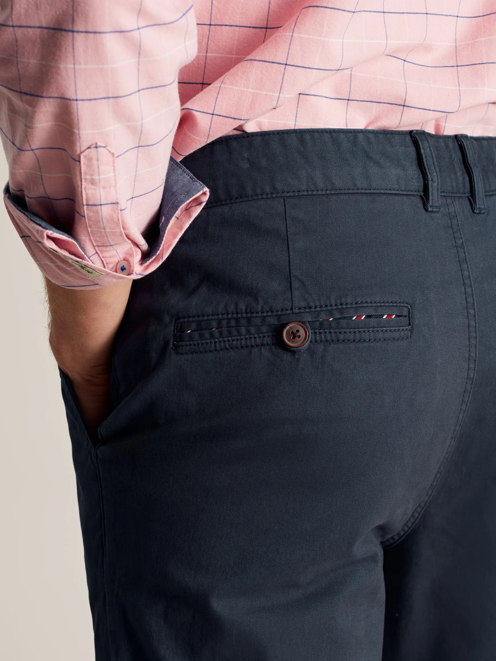 Stamford Navy Blue Slim Fit Chinos