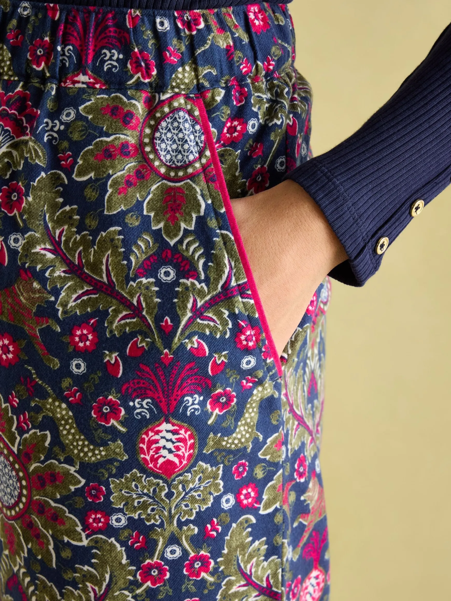 Stella Navy Cotton Pyjama Bottoms