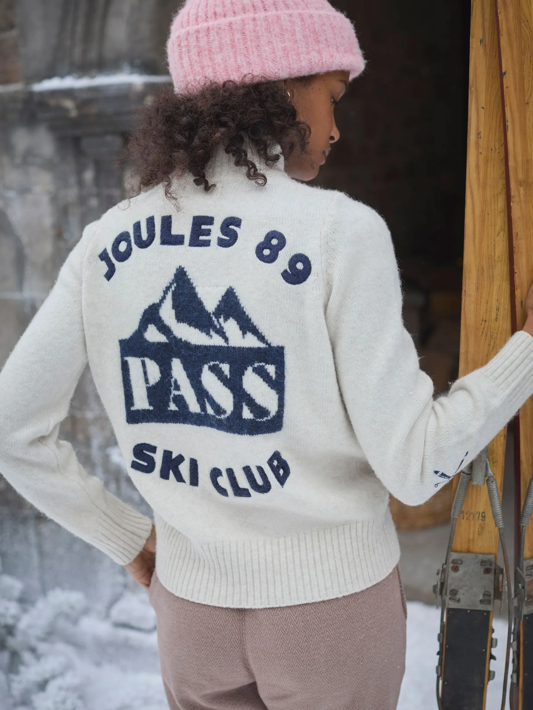 Summit Cream Quarter Zip Ski Jumper
