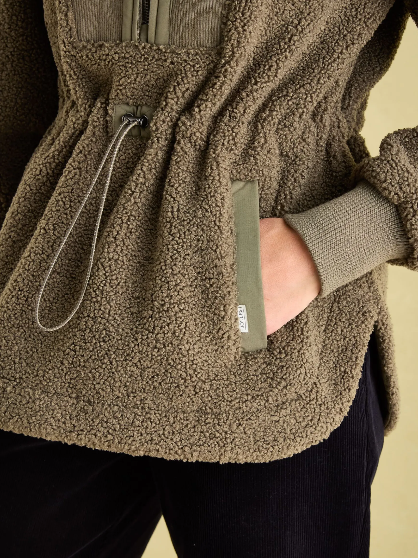 Thurleston Khaki Green Borg Fleece