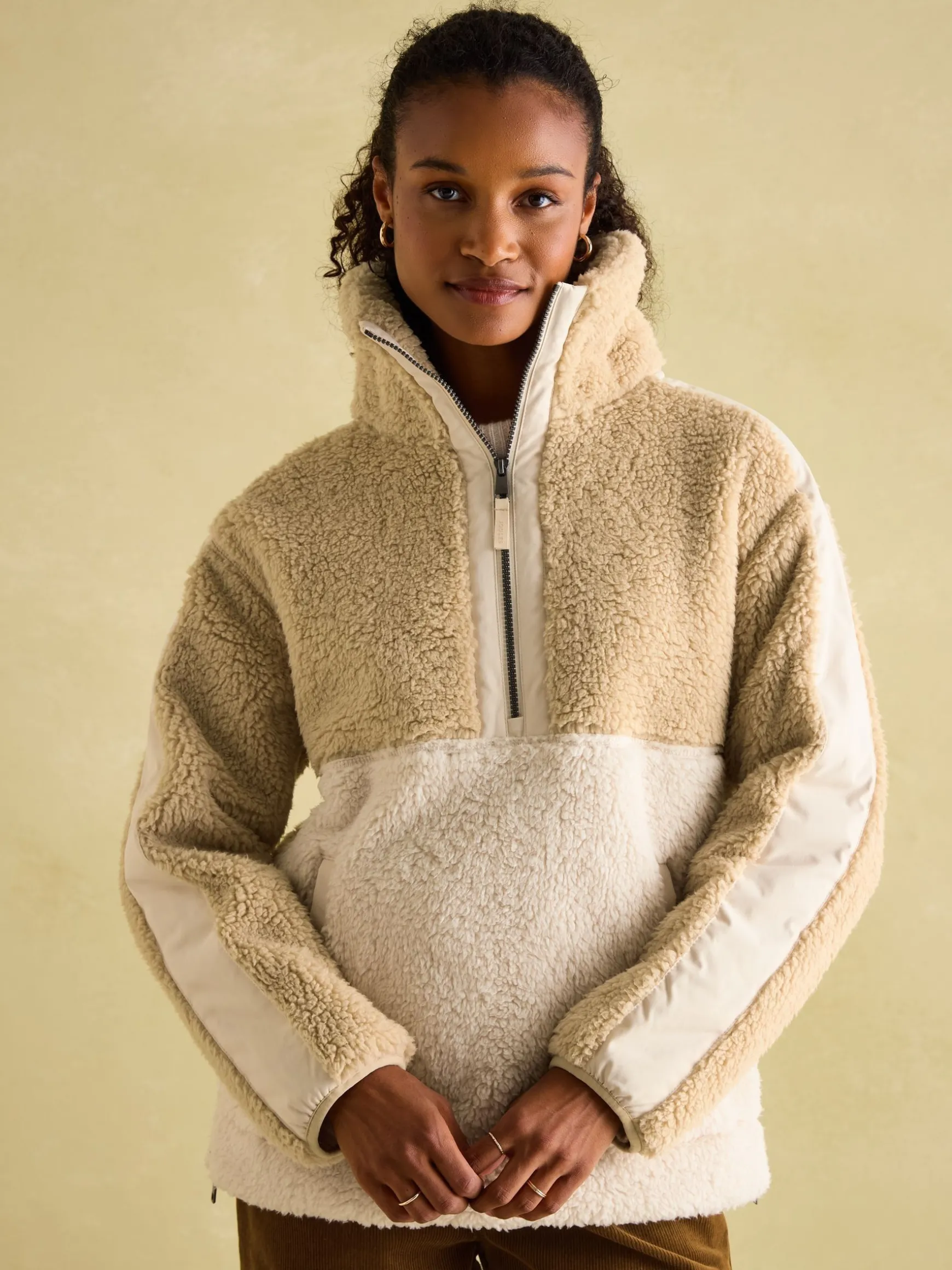Tilly Neutral Quarter Zip Fleece