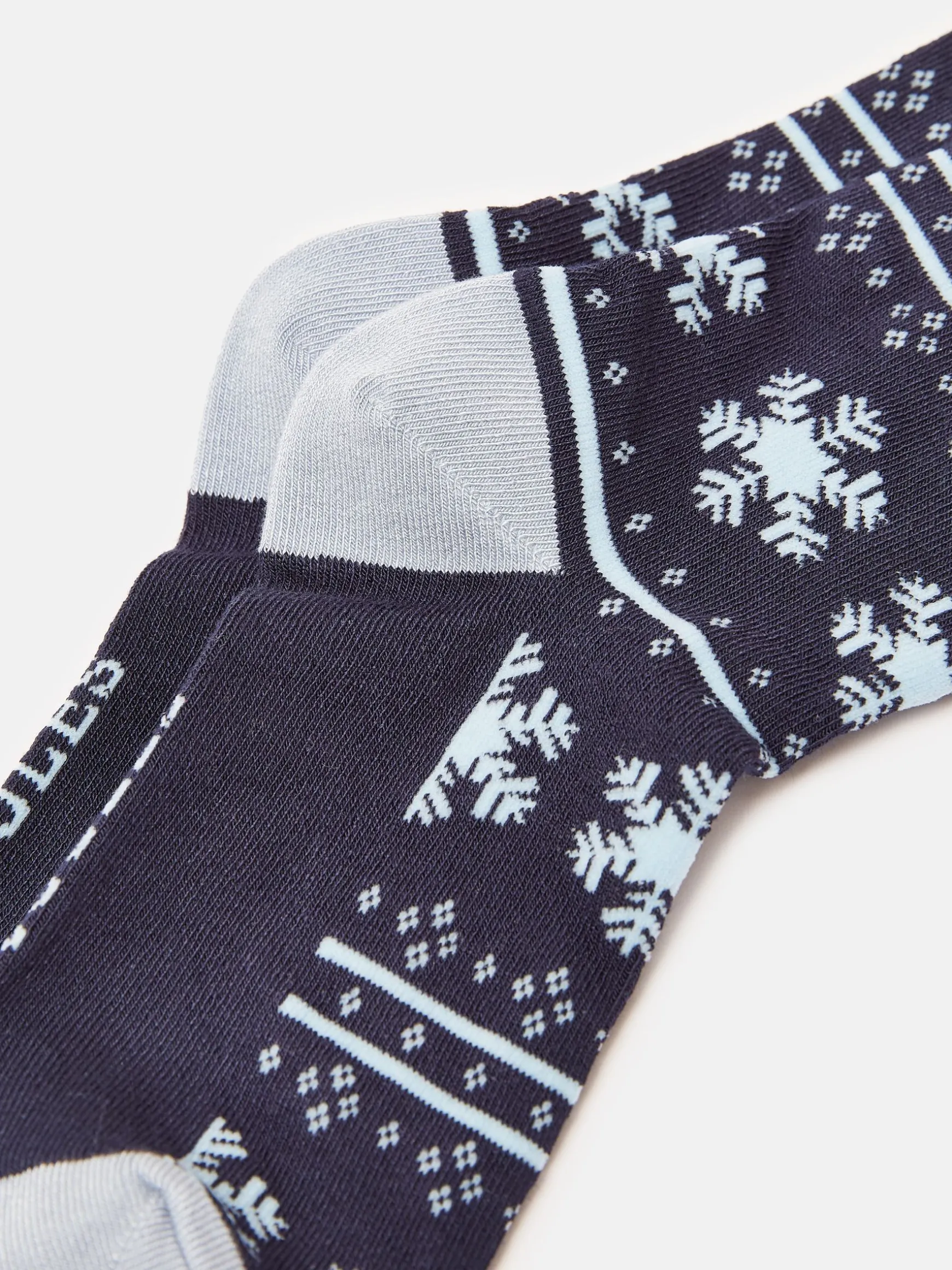 Women's Everyday Cream/Navy 2 Pack Socks (size 4-8)