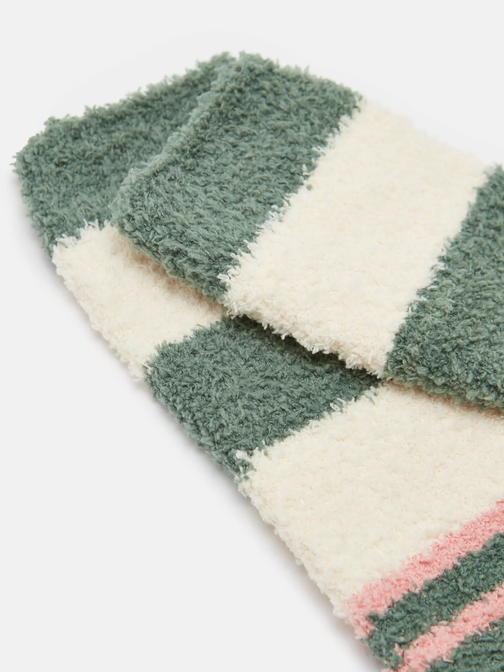 Women's Fluffy Green Socks (size 4-8)