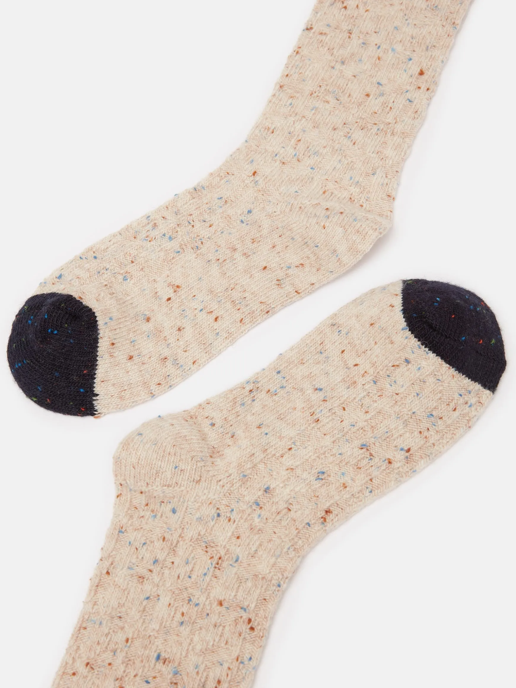 Women's Rambler Oatmeal Cable Knit Boot Socks (size 4-8)