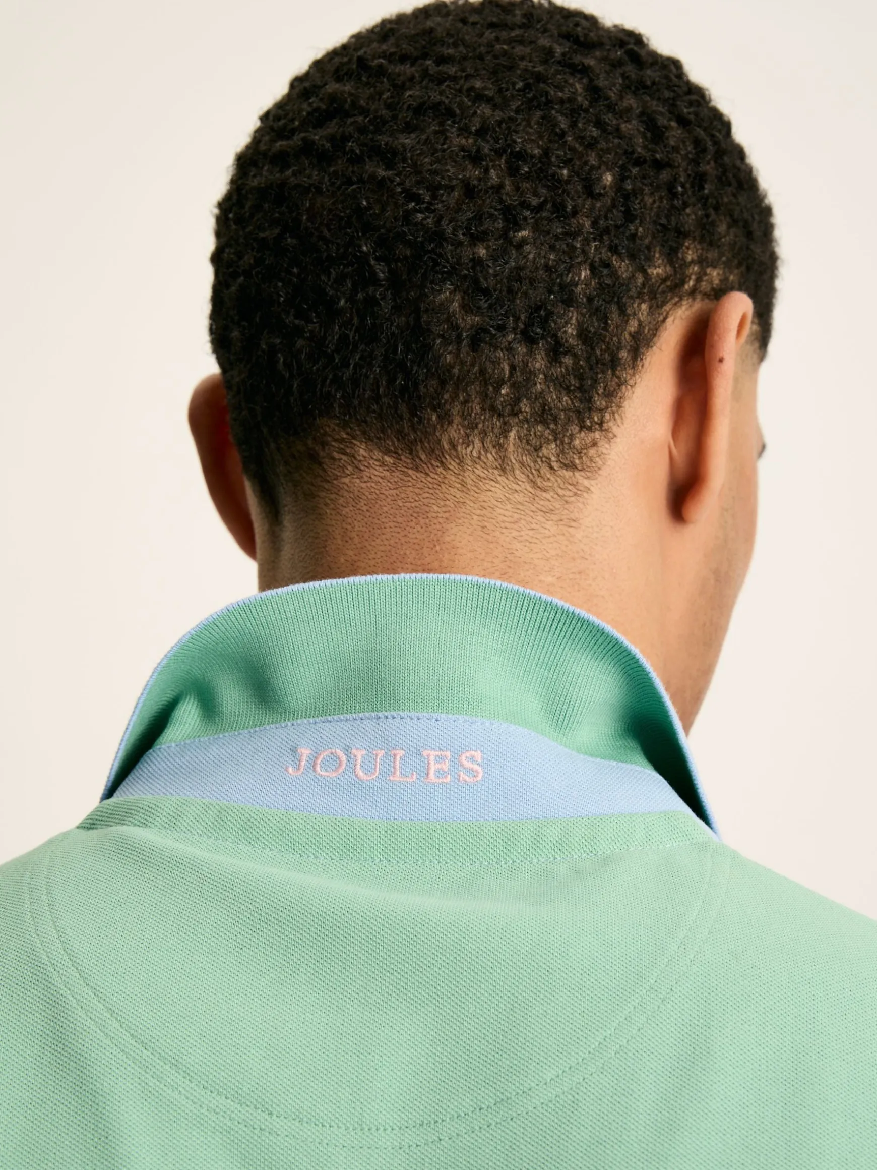 Woody Blue Colourblock Polo Shirt