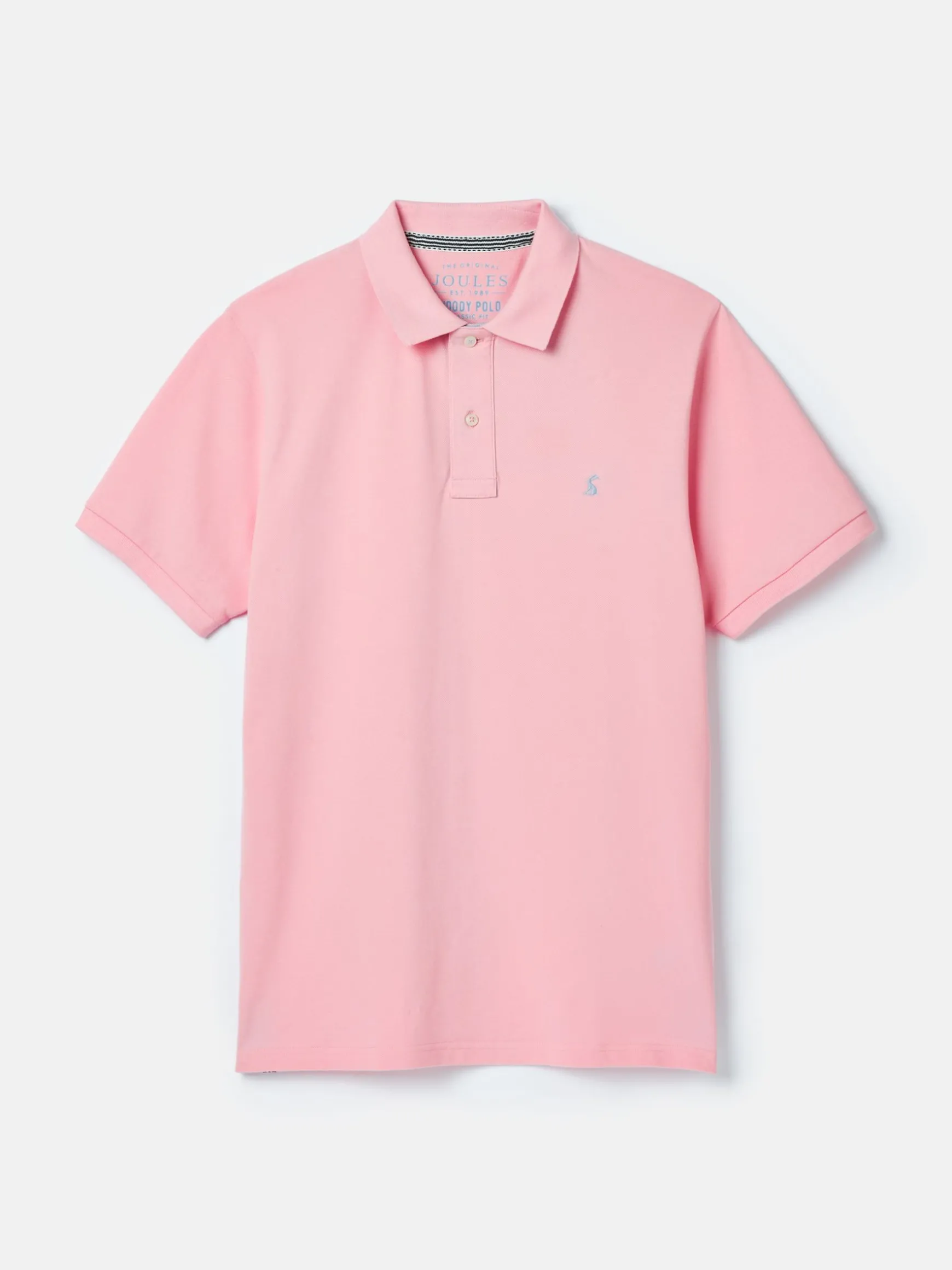 Woody Light Pink Regular Fit Cotton Pique Polo Shirt